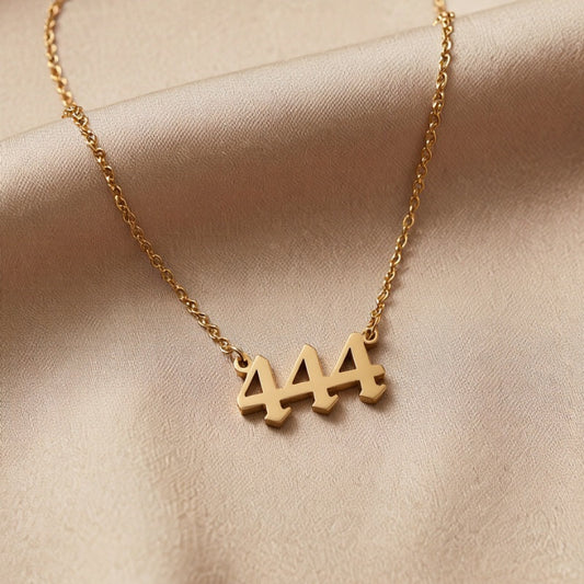 Buddha & Karma 444 Angel Number Necklace - Divine Guidance