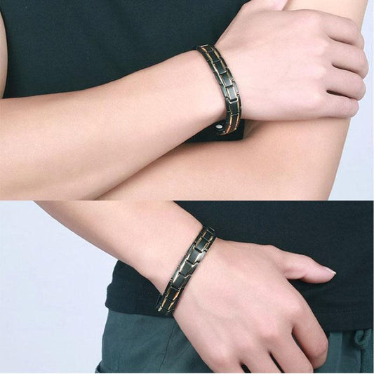 Buddha & Karma Magnetic Therapy Bracelets - Black, Silver, Gold