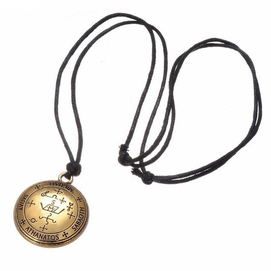 Buddha & Karma Sigil of the Archangel Michael Amulet - Protection Necklace